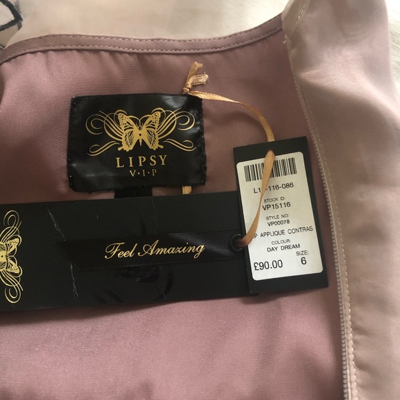 Lipsy London VIP line prom cocktail appliqué dress - Picture 5 of 6